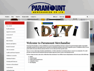 paramountmerchandise.co.nz screenshot