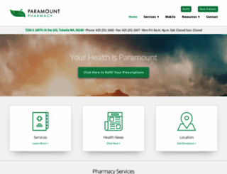 paramountpharmacy.com screenshot