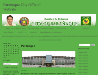 paranaque.gov.ph screenshot