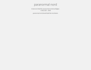 paranormal-nord.de screenshot