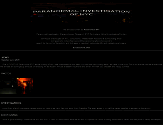 paranormal-nyc.com screenshot