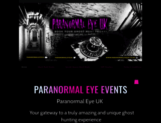 paranormaleyeuk.co.uk screenshot