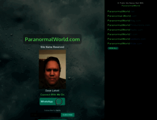 paranormalworld.com screenshot