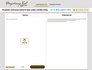 paraphrasing-tool.com screenshot