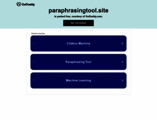 paraphrasingtool.site screenshot