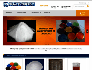 paras-enterprises.com screenshot