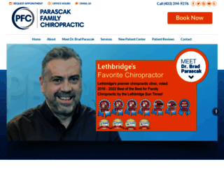 parascakchiropractic.com screenshot