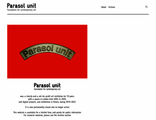 parasol-unit.org screenshot