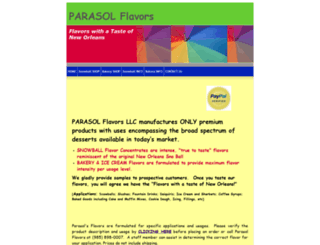 parasolflavors.com screenshot