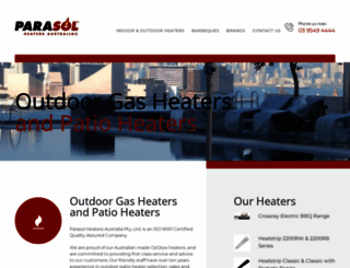 parasolheaters.com.au screenshot