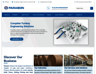 parasonmachinery.com screenshot