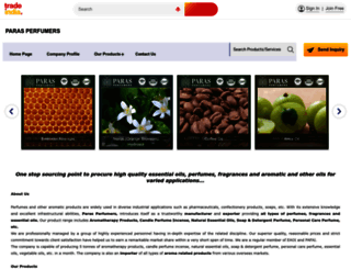 parasperfumers.tradeindia.com screenshot