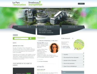 parc-innovation.strasbourg.eu screenshot