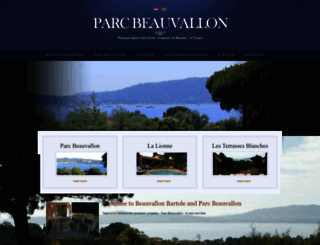 parcbeauvallon.com screenshot