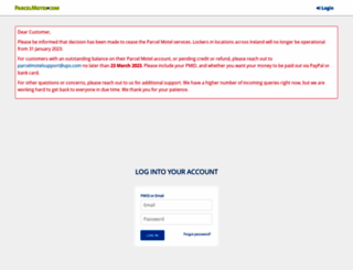 parcelmotel.com screenshot