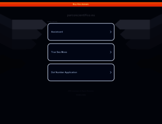 parcoscientifico.eu screenshot