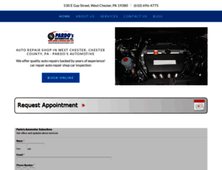 pardosautomotiveinc.com screenshot
