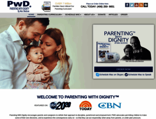parentingwithdignity.com screenshot