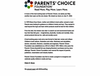 parents-choice.org screenshot