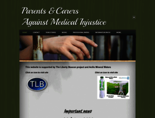 parentsandcarersagainstinjustice.weebly.com screenshot