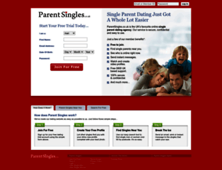 parentsingles.co.uk screenshot