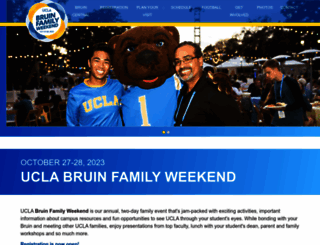 parentsweekend.ucla.edu screenshot