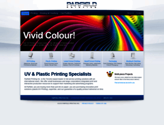 parfieldprinting.com screenshot