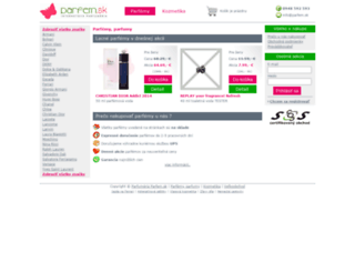parfum.sk screenshot
