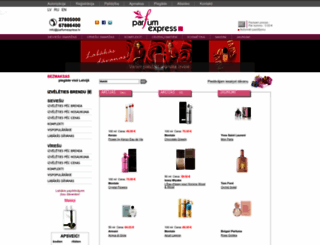 parfumexpress.lv screenshot