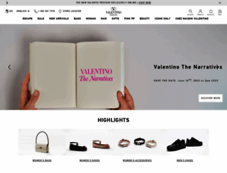 parfums.valentino.com screenshot