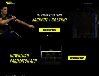 parimatch-sport.in screenshot