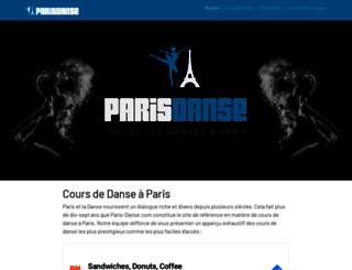 paris-danse.com screenshot