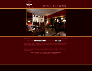 paris-hotel-bois.com screenshot