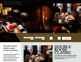 paris-hotel-kleber.com screenshot