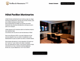 paris-hotel-pavillonmontmartre.com screenshot