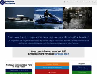 paris-nautique.com screenshot
