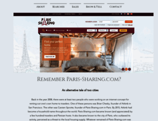 paris-sharing.com screenshot