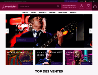 pariseventicket.com screenshot