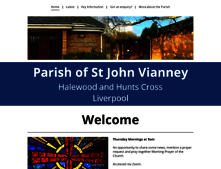 parishofstjohnvianney.co.uk screenshot