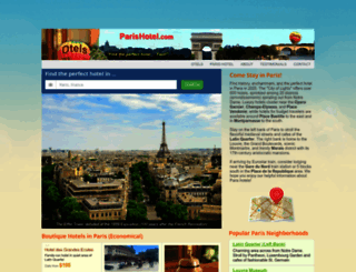 parishotel.com screenshot
