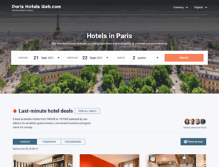 parishotelsweb.com screenshot
