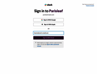 parisleaf.slack.com screenshot