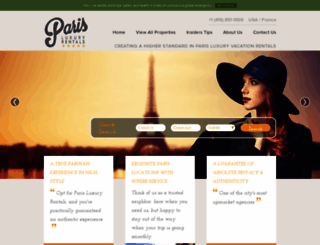 parisluxuryrentals.com screenshot