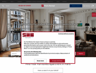 parisrental.com screenshot