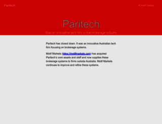 paritech.com.au screenshot