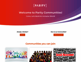 paritycommunities.com screenshot