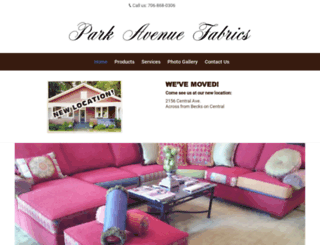 parkavenuefabrics.com screenshot