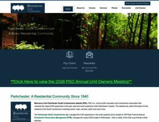 parkchestersouth.com screenshot