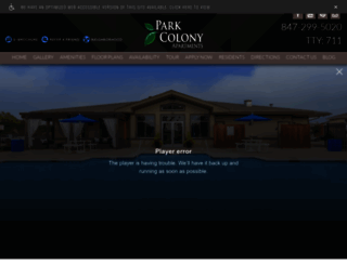 parkcolonydesplaines.com screenshot
