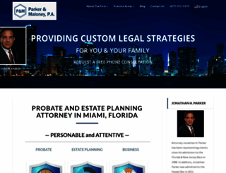 parkerandmaloney.com screenshot